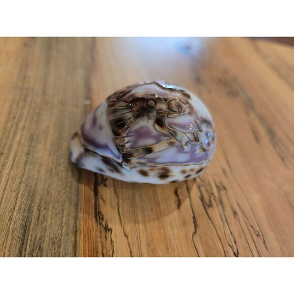 VTG Hand Carved Shell Hula Dancers Palm Tree Made in Taiwan Republic of China - Picture 3 of 9